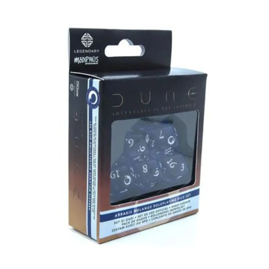Набор кубиков «Арракис Меланж» (5), Dune Role Playing Games (Modiphius Entertainment)
Набор кубиков «Арракис Меланж» (5), Dune Role Playing Games (Modiphius Entertainment)