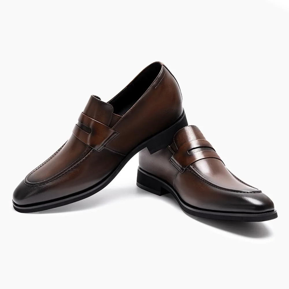 Мужские лоферы CHAMARIPA с невидимой поддержкой роста | Высота каблука 2,76 дюйма | Подкладка из натуральной кожи | Без застежек, подходят для делового, повседневного и формального стиля, коричневый
Мужские лоферы CHAMARIPA с невидимой поддержкой роста | Высота каблука 2,76 дюйма | Подкладка из натуральной кожи | Без застежек, подходят для делового, повседневного и формального стиля, коричневый