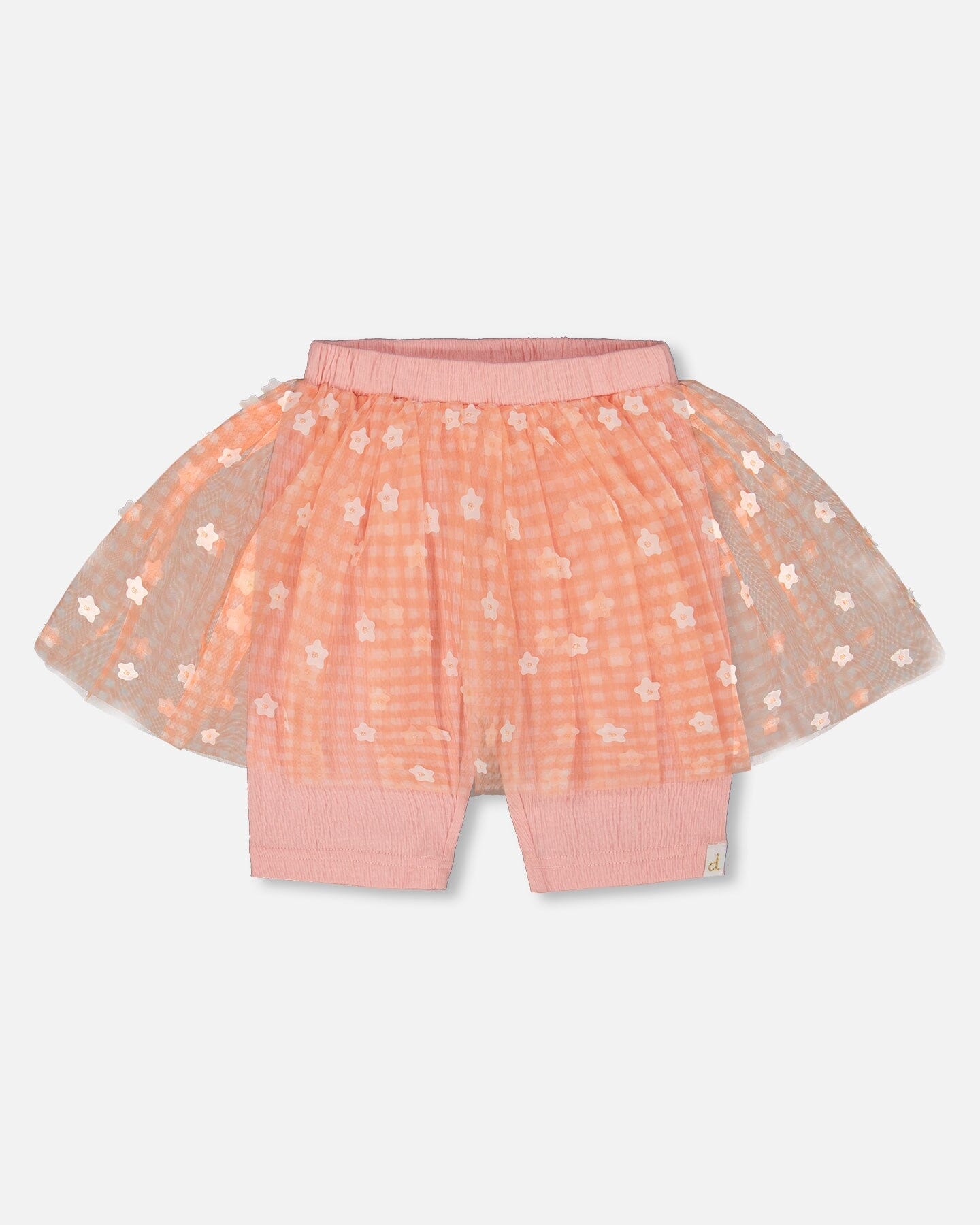 Байкерские шорты Crinkle с сетчатой юбкой в цветочек светло-розового цвета Deux par Deux
Байкерские шорты Crinkle с сетчатой юбкой в цветочек светло-розового цвета Deux par Deux