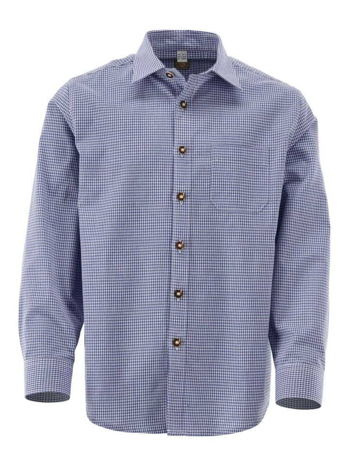 Детская традиционная рубашка Preva средне-синего цвета OS-Trachten
Детская традиционная рубашка Preva средне-синего цвета OS-Trachten