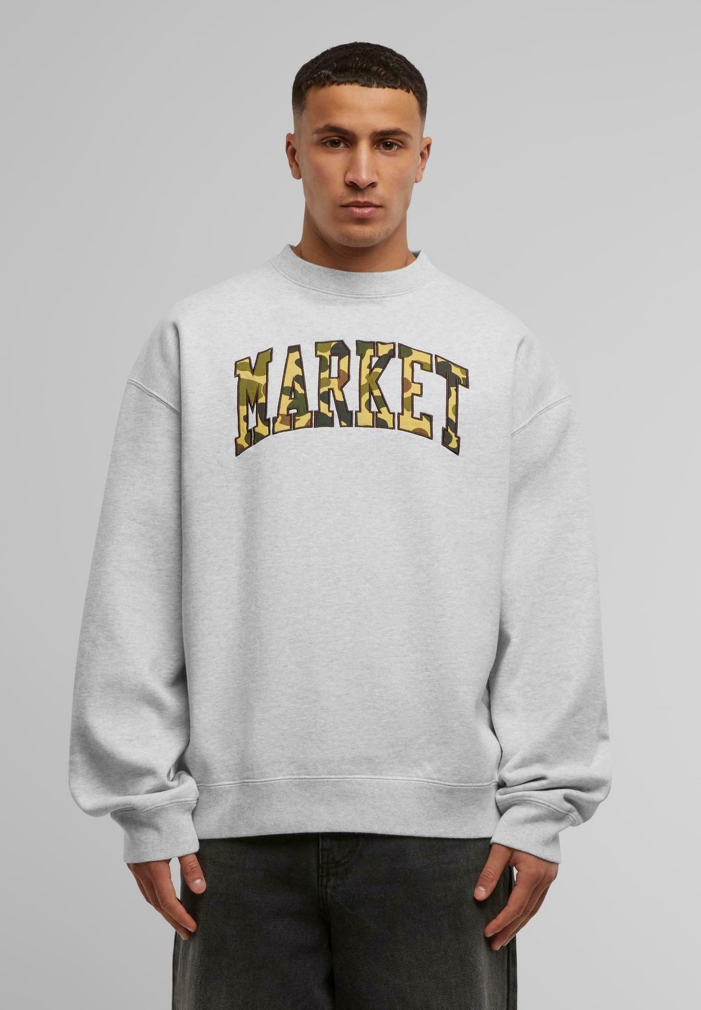 Толстовка DUCK CAMO ARC CREWNECK Market, серый 
Толстовка DUCK CAMO ARC CREWNECK Market, серый