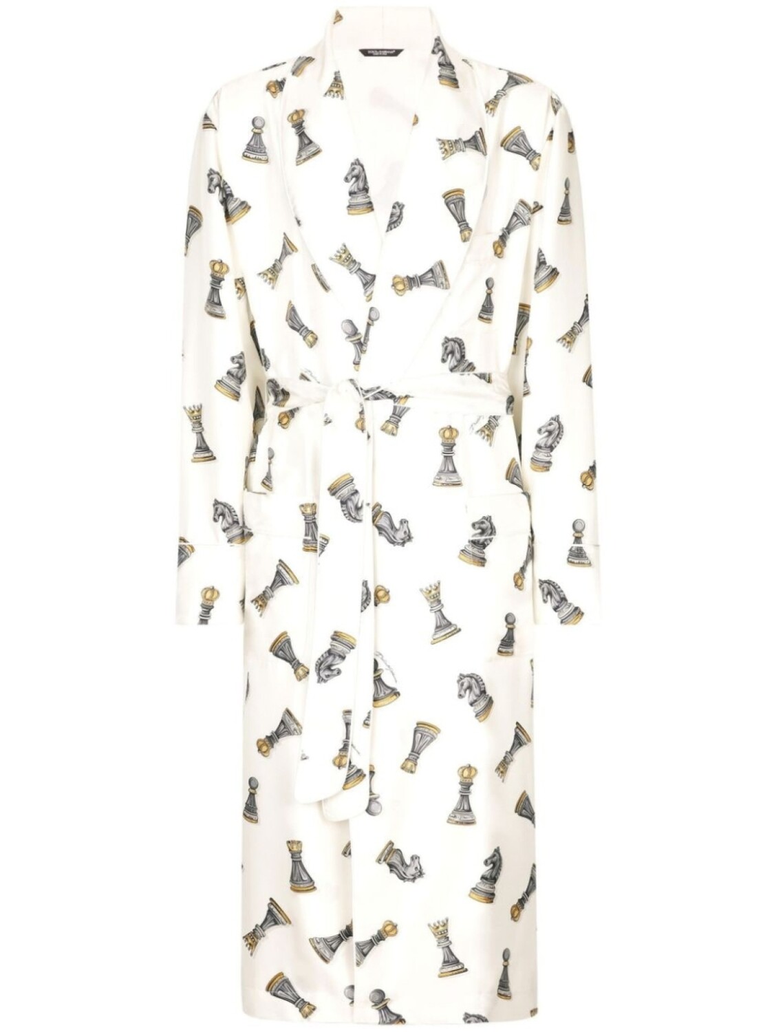 Dolce & Gabbana шелковый халат с графичным принтом, белый
Dolce & Gabbana шелковый халат с графичным принтом, белый