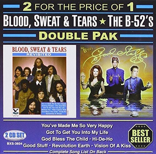 CD диск Blood Sweat & Tears / B-52's: Double Pak
CD диск Blood Sweat & Tears / B-52's: Double Pak