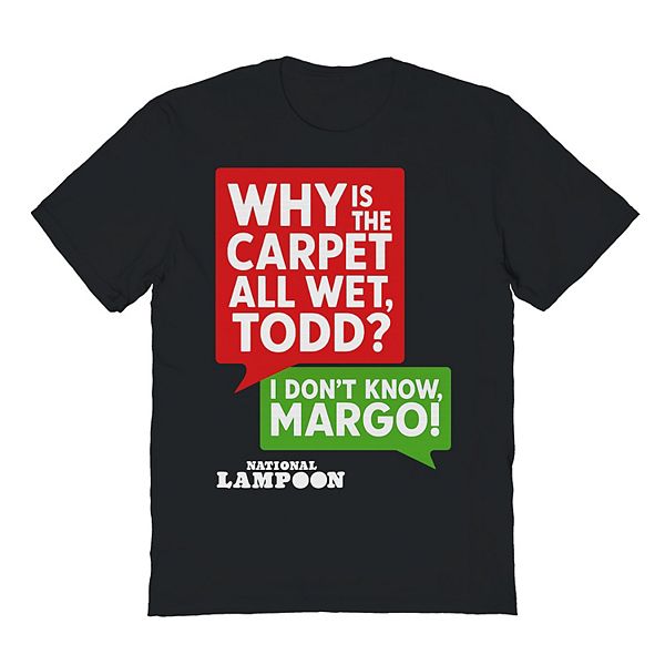 Футболка с принтом Men's National Lampoon's Christmas Vacation Why is the Carpet All Wet Todd I Don't Know Margo Licensed Character
Футболка с принтом Men's National Lampoon's Christmas Vacation Why is the Carpet All Wet Todd I Don't Know Margo Licensed Character