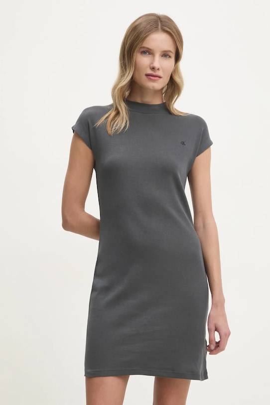 Хлопковое платье Calvin Klein Jeans, серый
Хлопковое платье Calvin Klein Jeans, серый
