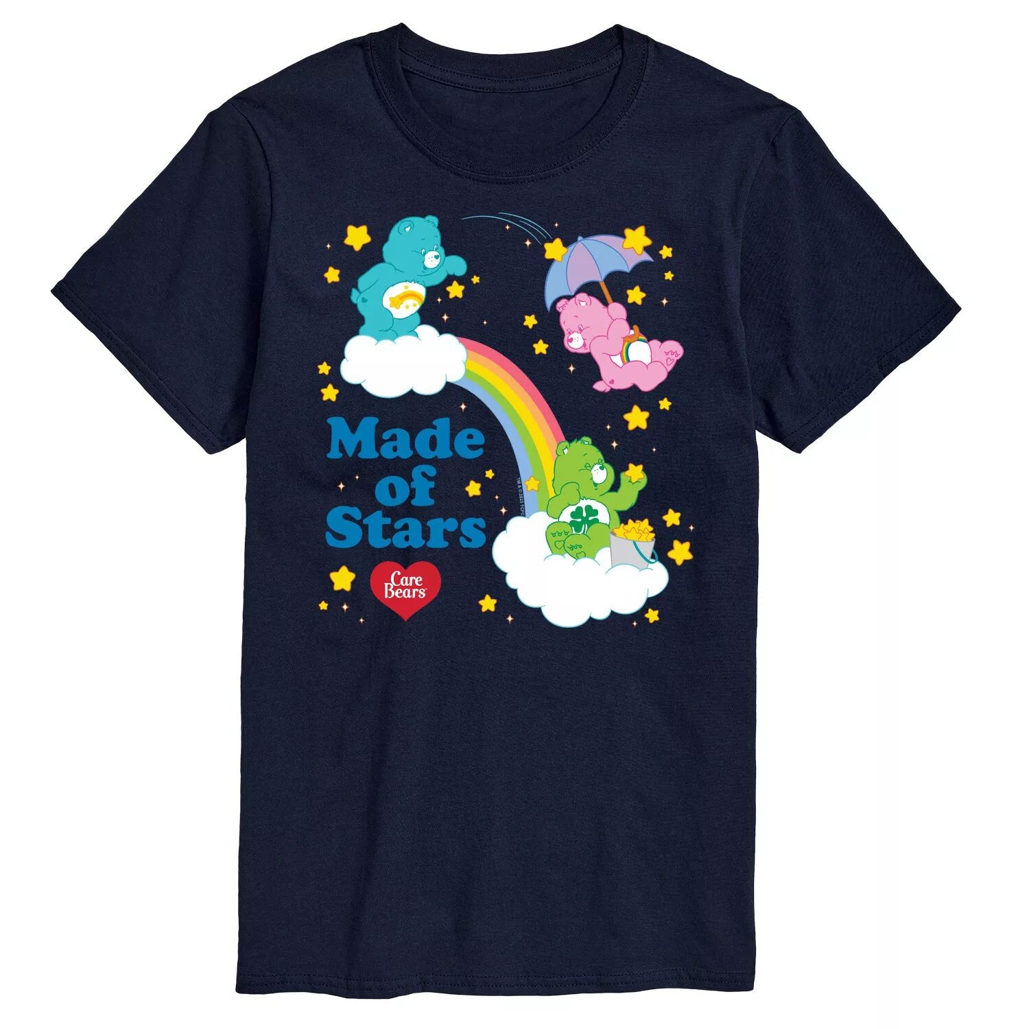 Футболка с рисунком Big & Tall Care Bears Made Of Stars Licensed Character, синий 
Футболка с рисунком Big & Tall Care Bears Made Of Stars Licensed Character, синий