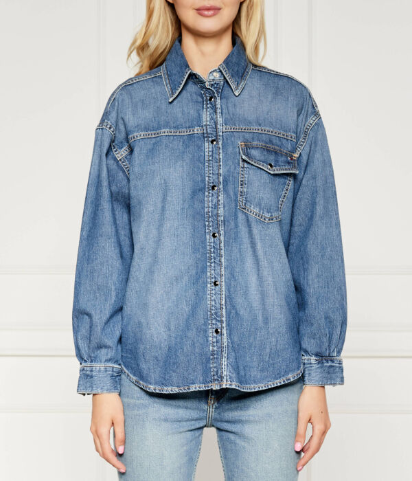 Рубашки джинсовая женская Tommy Hilfiger с нагрудным карманом, синий
Рубашки джинсовая женская Tommy Hilfiger с нагрудным карманом, синий