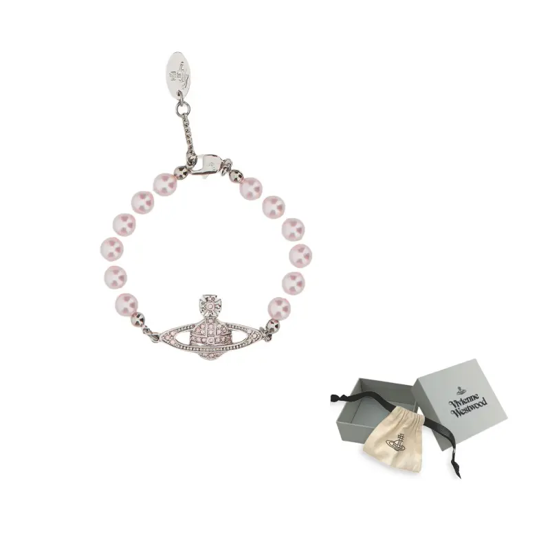 Vivienne Westwood Латунные браслеты Women's Silver/pink Diamonds
Vivienne Westwood Латунные браслеты Women's Silver/pink Diamonds