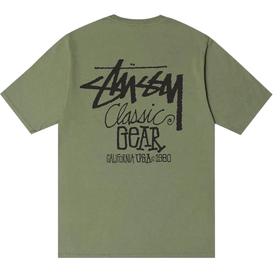 Классическая футболка с пигментной окраской Stussy, зеленый
Классическая футболка с пигментной окраской Stussy, зеленый