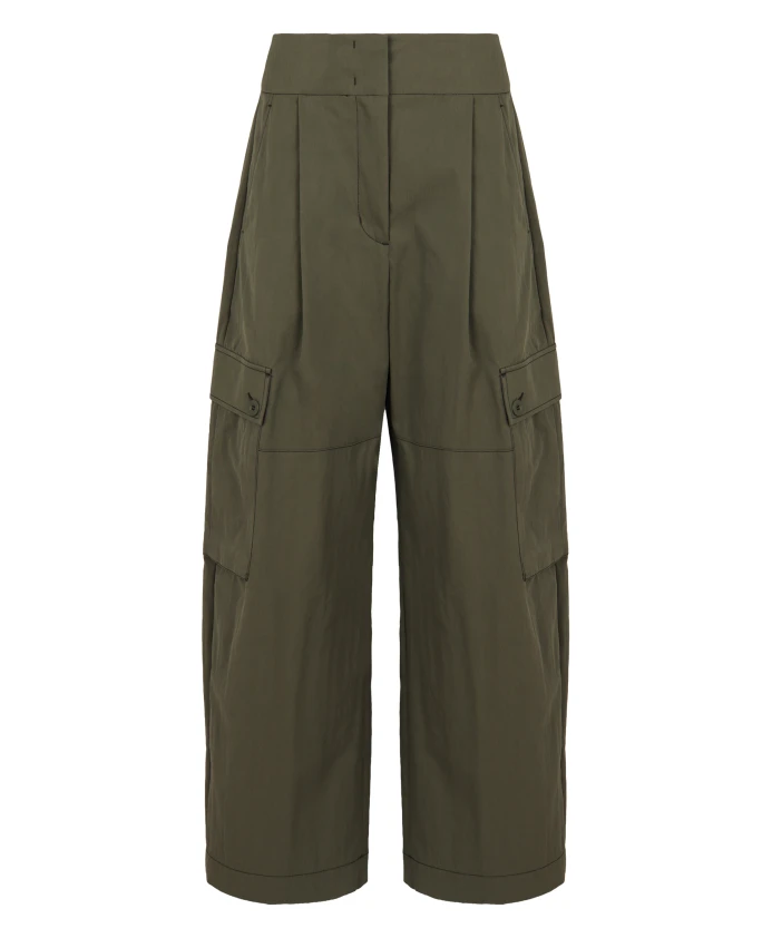 Хлопчатобумажные габардиновые брюки Weekend Max Mara, зеленый
Хлопчатобумажные габардиновые брюки Weekend Max Mara, зеленый