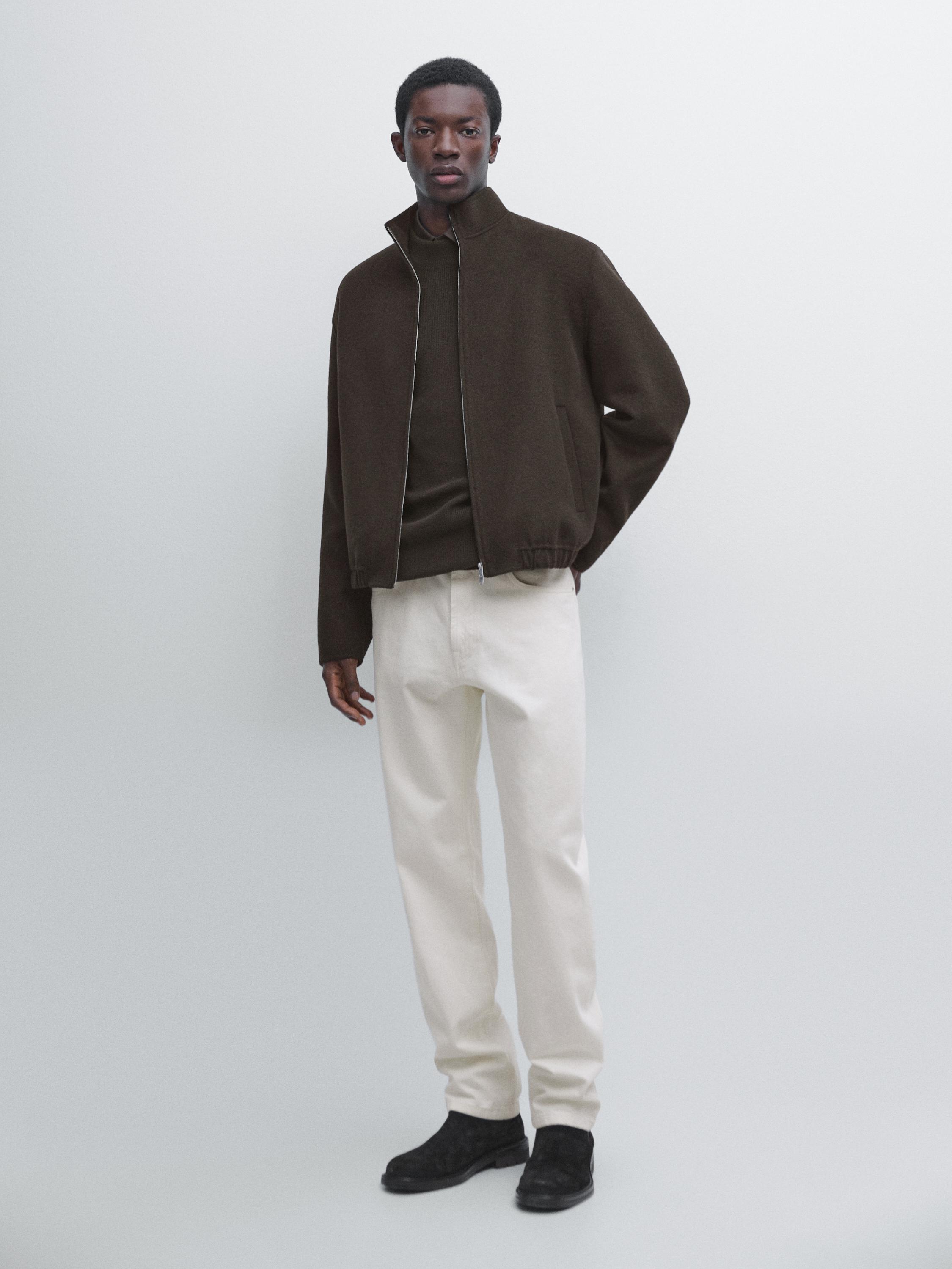 Куртка из смесовой шерсти с высоким воротником Massimo Dutti, chocolate
Куртка из смесовой шерсти с высоким воротником Massimo Dutti, chocolate