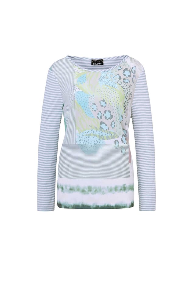 Короткий размер: блузка-рубашка с рисунком микс Goldner, мультиколор
Короткий размер: блузка-рубашка с рисунком микс Goldner, мультиколор