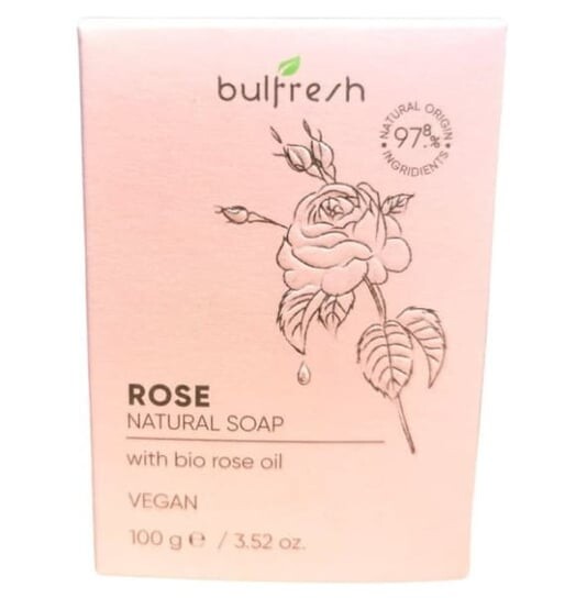 Натуральное мыло Organic Rose 97,8% натуральных ингредиентов, 100 г Bullfresh
Натуральное мыло Organic Rose 97,8% натуральных ингредиентов, 100 г Bullfresh