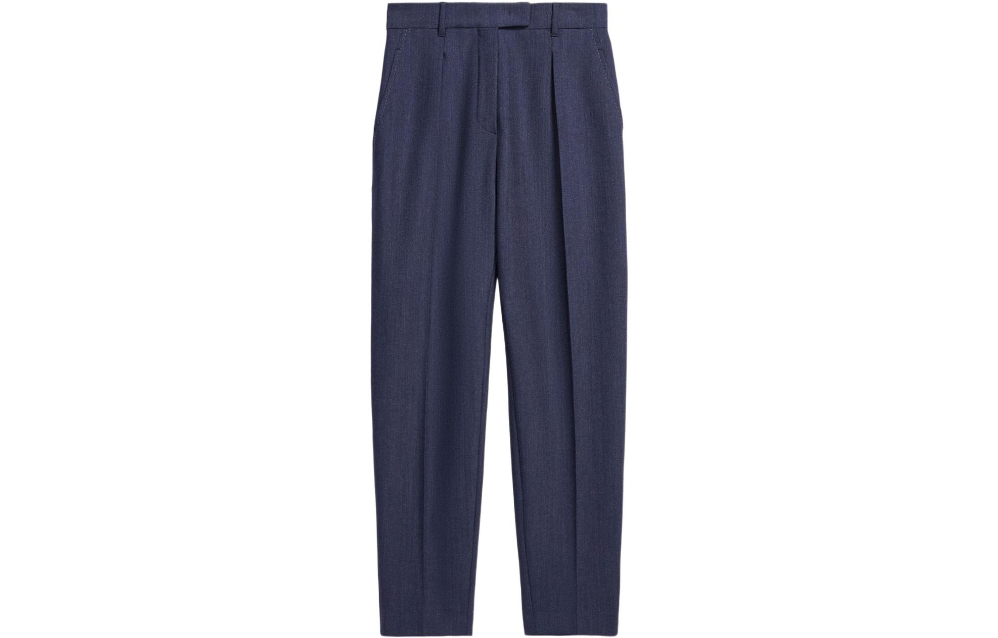 Повседневные брюки женские темно-синие MaxMara Studio
Повседневные брюки женские темно-синие MaxMara Studio