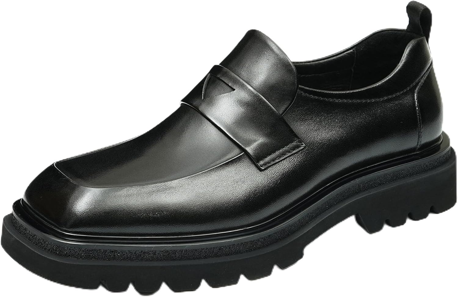 Мужские лоферы Santimon Slip On, формальные туфли-мокасины из натуральной кожи с квадратным носком, широкие пенни-лоферы для выпускного, свадьбы, смокинга и делового повседневного ношения, черный
Мужские лоферы Santimon Slip On, формальные туфли-мокасины из натуральной кожи с квадратным носком, широкие пенни-лоферы для выпускного, свадьбы, смокинга и делового повседневного ношения, черный