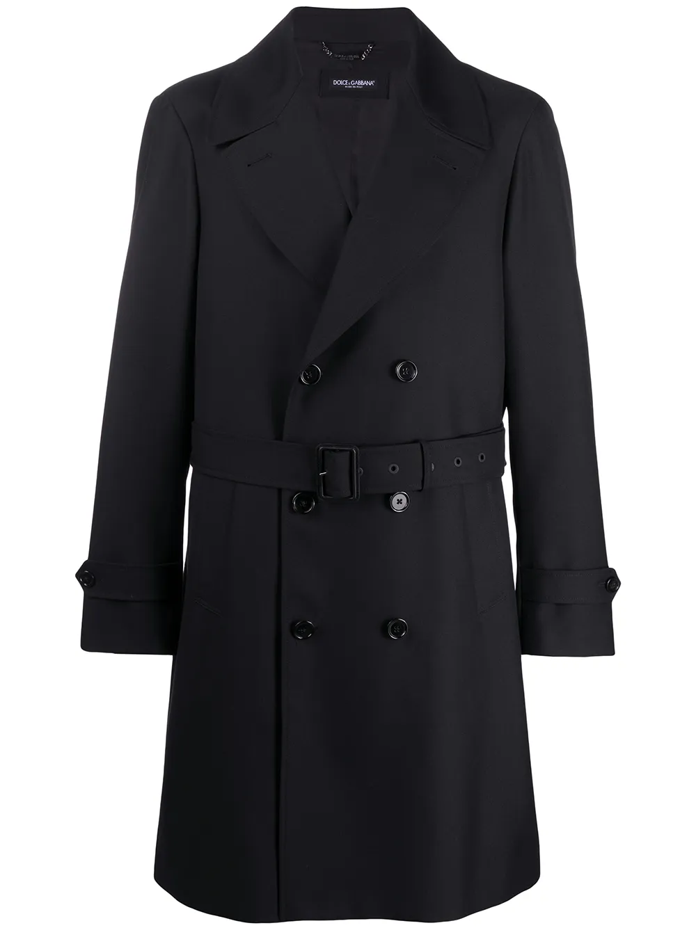 Тренч с поясом Dolce & Gabbana, черный
Тренч с поясом Dolce & Gabbana, черный