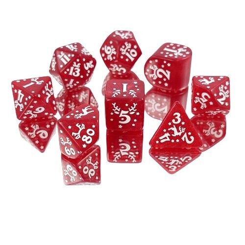 Набор из 8 красных рождественских кубиков для ролевых игр, Q-Workshop
Набор из 8 красных рождественских кубиков для ролевых игр, Q-Workshop