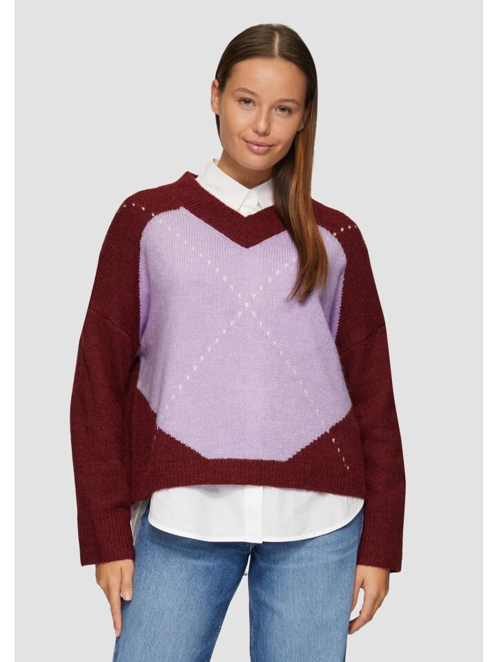 Пуловер sOliver Strick langarm, фиолетовый
Пуловер sOliver Strick langarm, фиолетовый