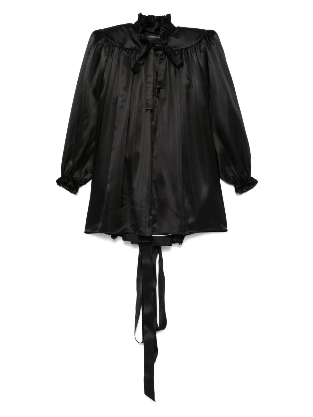 Атласная рубашка BALENCIAGA, черный
Атласная рубашка BALENCIAGA, черный