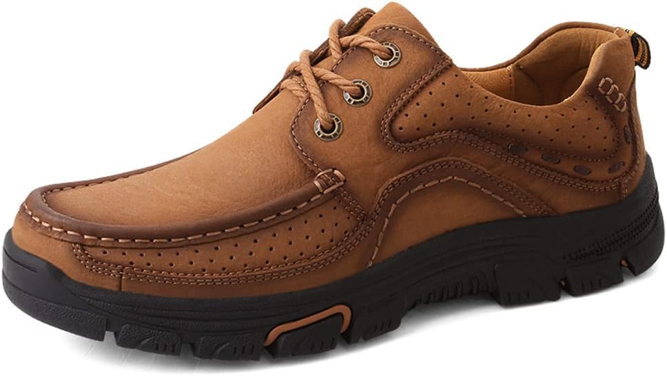 Мужские повседневные кожаные лоферы GOSPT с шнуровкой, нескользящие, для кемпинга и походов на открытом воздухе, коричневый
Мужские повседневные кожаные лоферы GOSPT с шнуровкой, нескользящие, для кемпинга и походов на открытом воздухе, коричневый