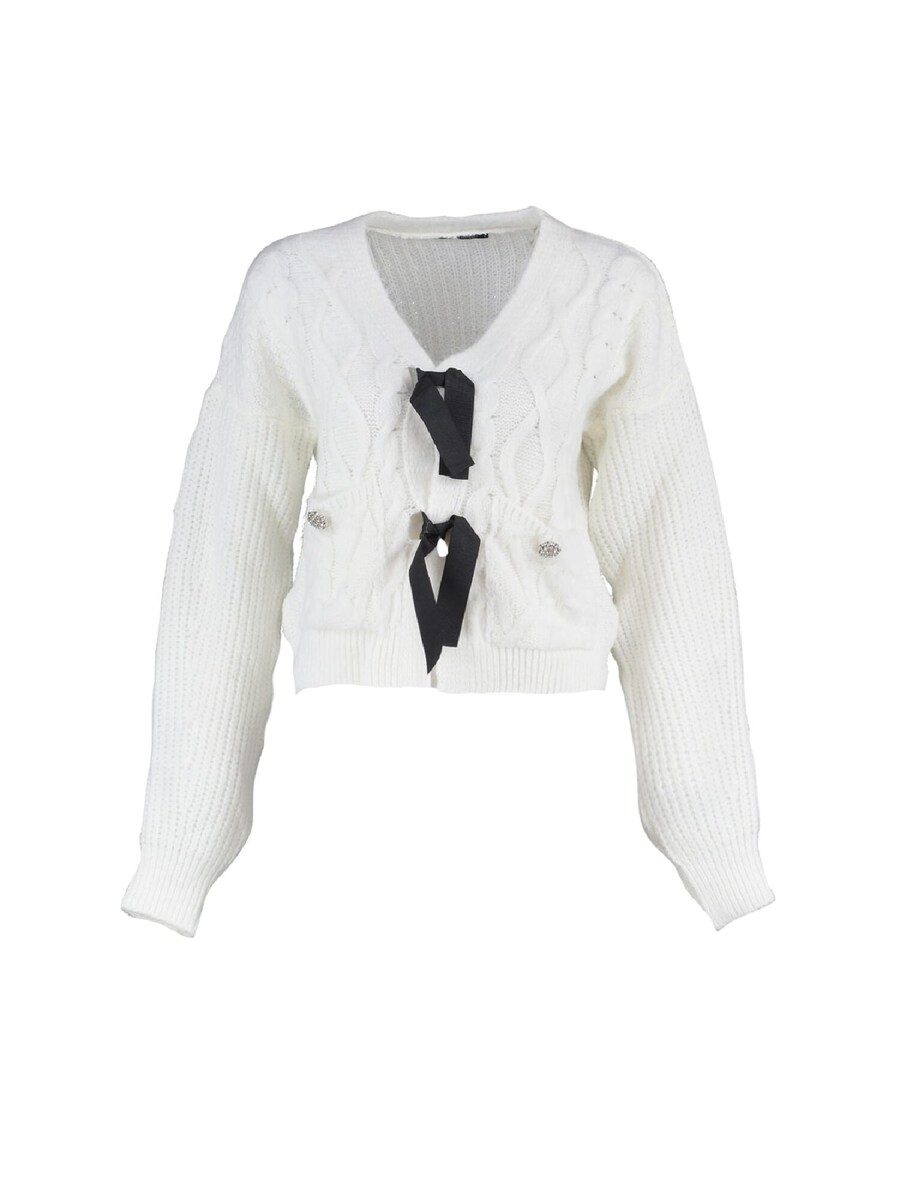 Вязаный кардиган Trendyol, белый
Вязаный кардиган Trendyol, белый