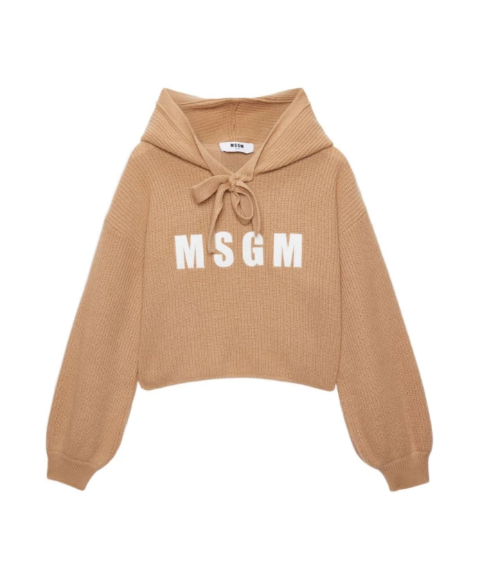 Толстовка с капюшоном Msgm, бежевый
Толстовка с капюшоном Msgm, бежевый