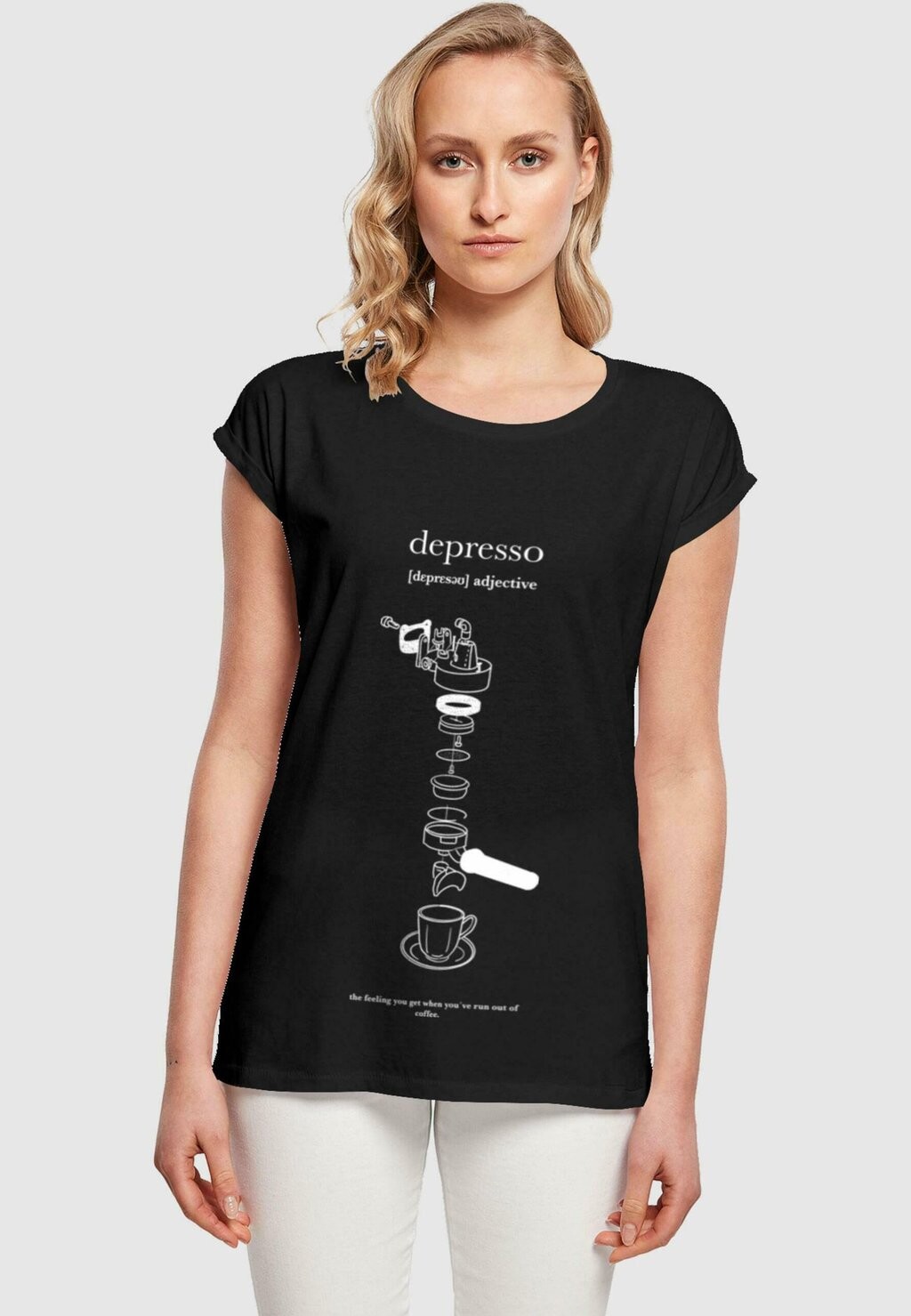 Футболка с принтом DEPRESSO EXTENDED SHOULDER TEE Mister Tee, черный
Футболка с принтом DEPRESSO EXTENDED SHOULDER TEE Mister Tee, черный