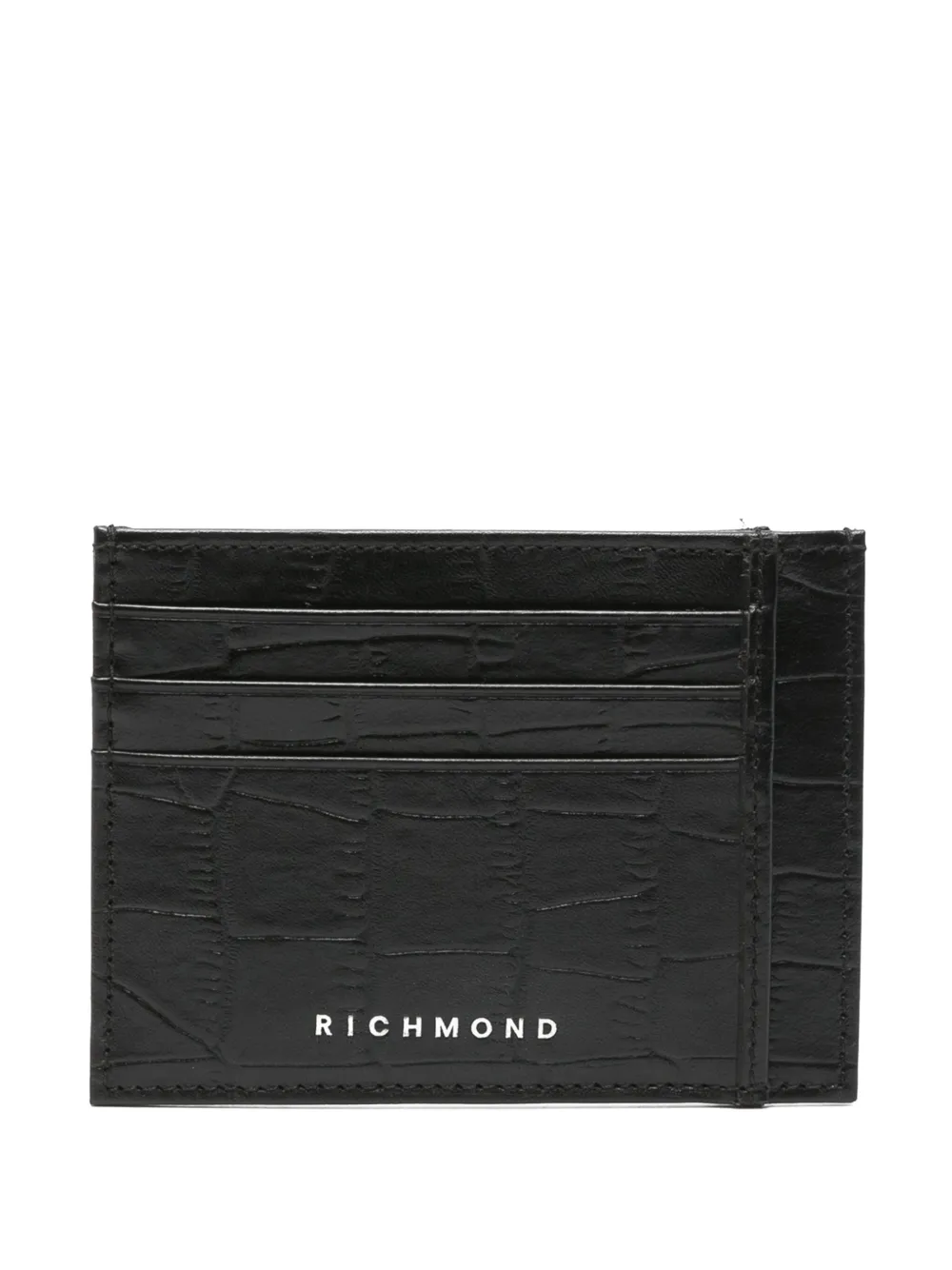 Картхолдер с тиснением под кожу крокодила John Richmond, черный
Картхолдер с тиснением под кожу крокодила John Richmond, черный