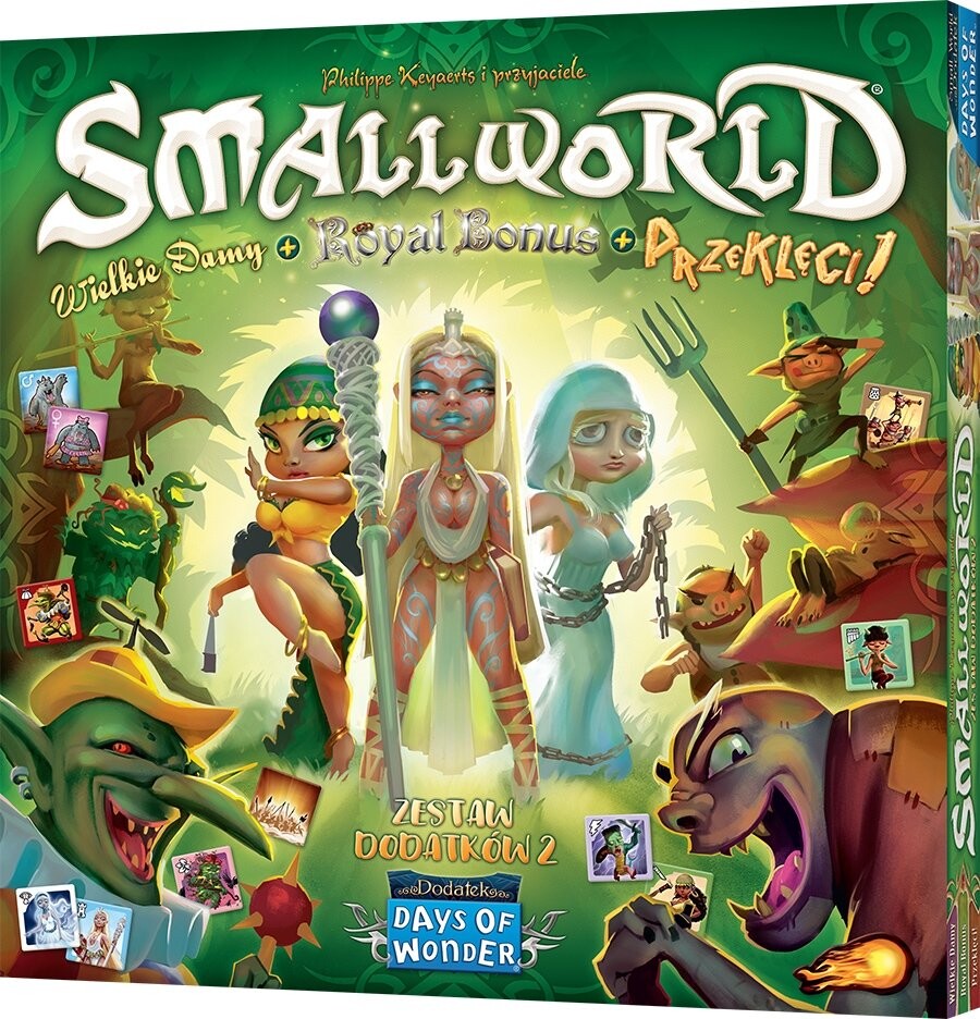 Small World: Grande Ladies / Royal Bonus / Cursed!, стратегическая игра, Rebel, набор расширений 
Small World: Grande Ladies / Royal Bonus / Cursed!, стратегическая игра, Rebel, набор расширений