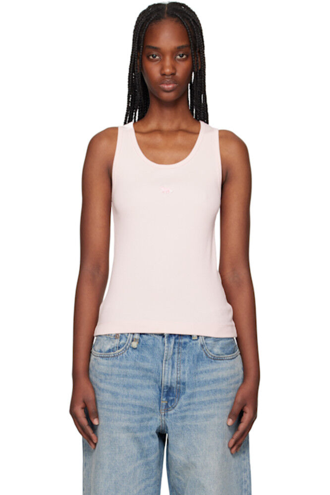 Розовый топ с нашивкой «Лисенок» в рубчик Maison Kitsuné
Розовый топ с нашивкой «Лисенок» в рубчик Maison Kitsuné