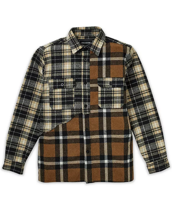 Мужская рубашка с длинными рукавами и вставками Spliced Reason, коричневый
Мужская рубашка с длинными рукавами и вставками Spliced Reason, коричневый