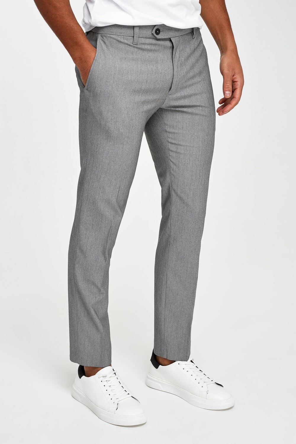 Элегантные брюки стрейч Next, серый
Элегантные брюки стрейч Next, серый