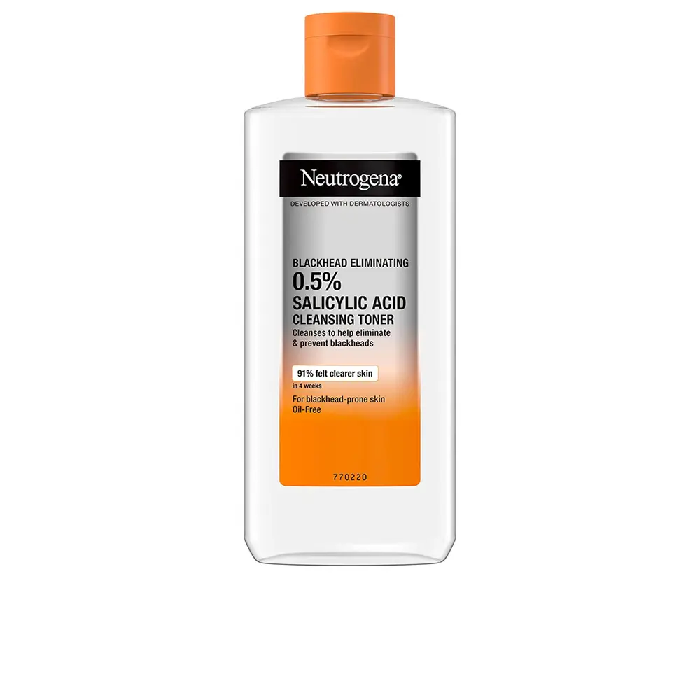 Тоник для лица 0,5% salicylic acid tónico limpiador de puntos negros Neutrogena, 200 мл.
Тоник для лица 0,5% salicylic acid tónico limpiador de puntos negros Neutrogena, 200 мл.