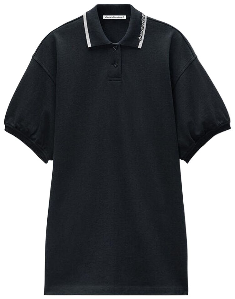Свободное мини-платье-поло Alexander Wang, черный
Свободное мини-платье-поло Alexander Wang, черный