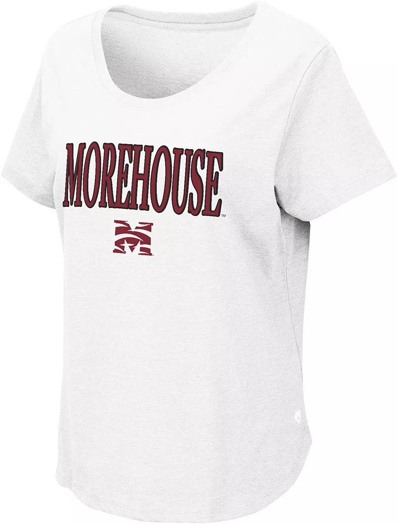 Женская белая футболка Colosseum Morehouse College Maroon Tigers
Женская белая футболка Colosseum Morehouse College Maroon Tigers