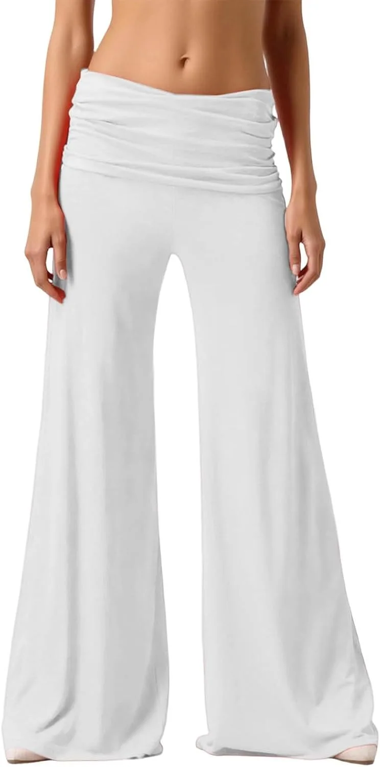 Женские штаны Coral Foldover с растяжкой и широкими штанинами
Женские штаны Coral Foldover с растяжкой и широкими штанинами