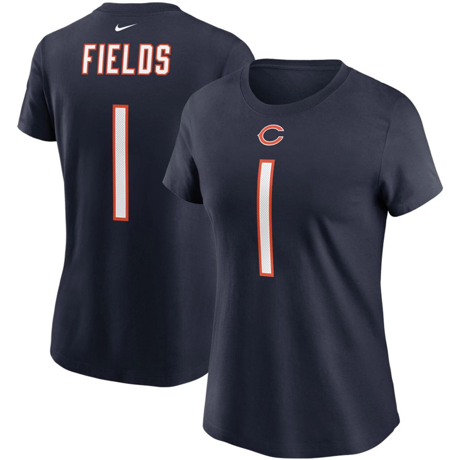 Женская футболка Nike Justin Fields Navy Chicago Bears с именем и номером игрока первого раунда драфта НФЛ 2021 года Nike
Женская футболка Nike Justin Fields Navy Chicago Bears с именем и номером игрока первого раунда драфта НФЛ 2021 года Nike