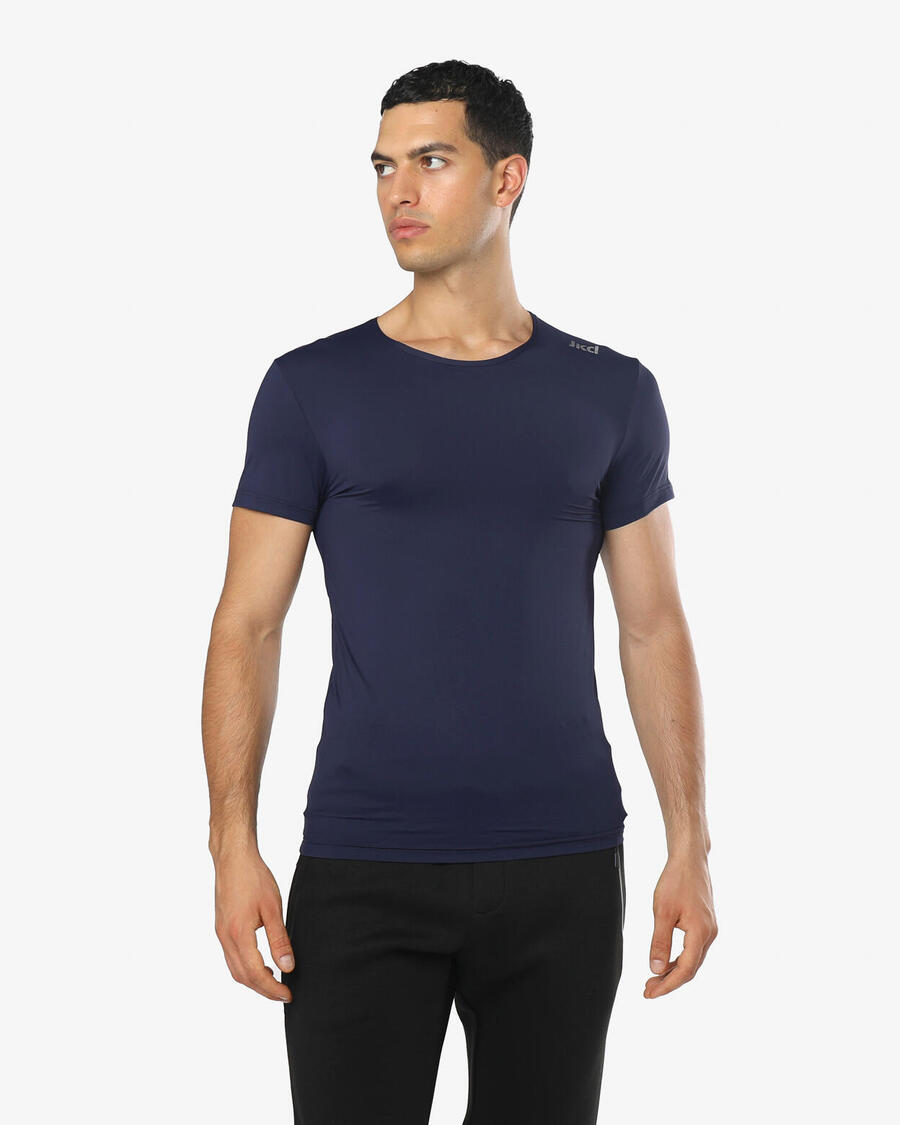 JAKED Мужская темно-синяя синтетическая футболка для фитнеса
JAKED Мужская темно-синяя синтетическая футболка для фитнеса