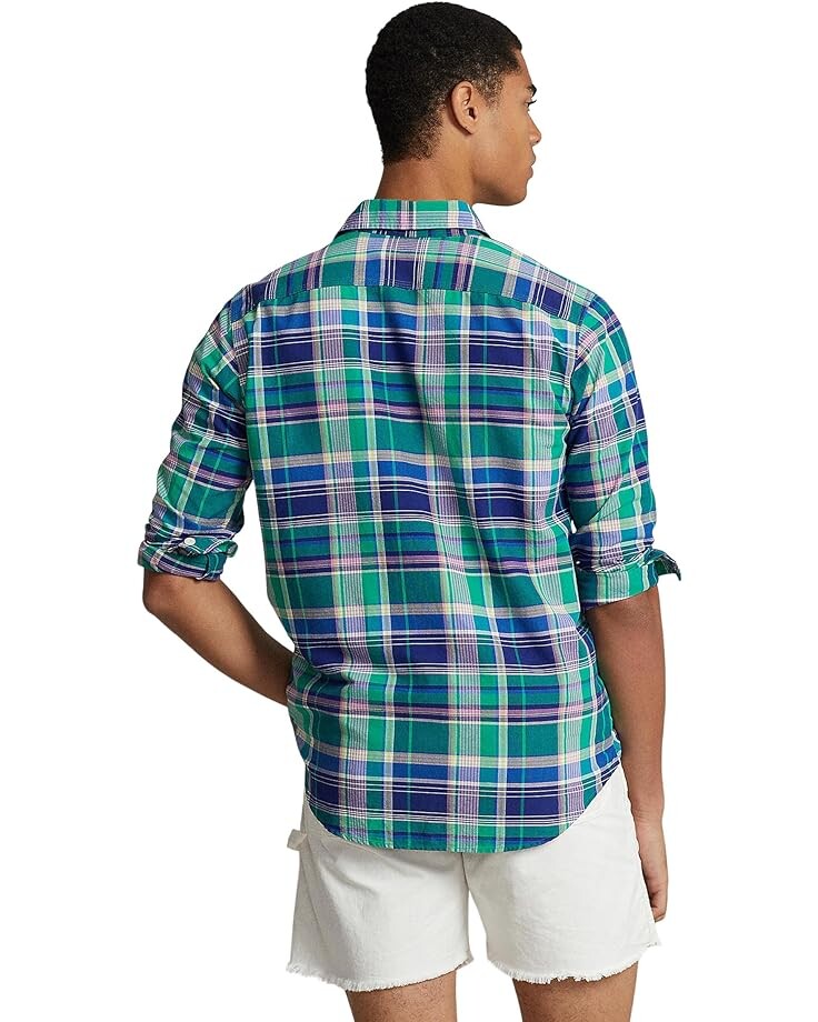 Рубашка Polo Ralph Lauren Classic Fit Plaid Oxford Long Sleeve Workshirt, цвет Green/Navy Multi
Рубашка Polo Ralph Lauren Classic Fit Plaid Oxford Long Sleeve Workshirt, цвет Green/Navy Multi