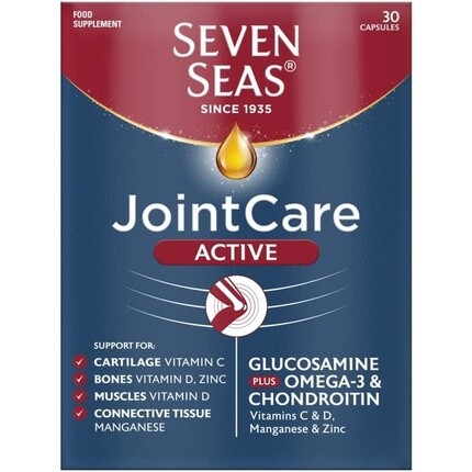 Seven Seas JointCare Активные высокоэффективные добавки с глюкозамином и хондроитином с омега-3, витаминами D и C, EPA и DHA, марганцем и цинком, 60 капсул
Seven Seas JointCare Активные высокоэффективные добавки с глюкозамином и хондроитином с омега-3, витаминами D и C, EPA и DHA, марганцем и цинком, 60 капсул