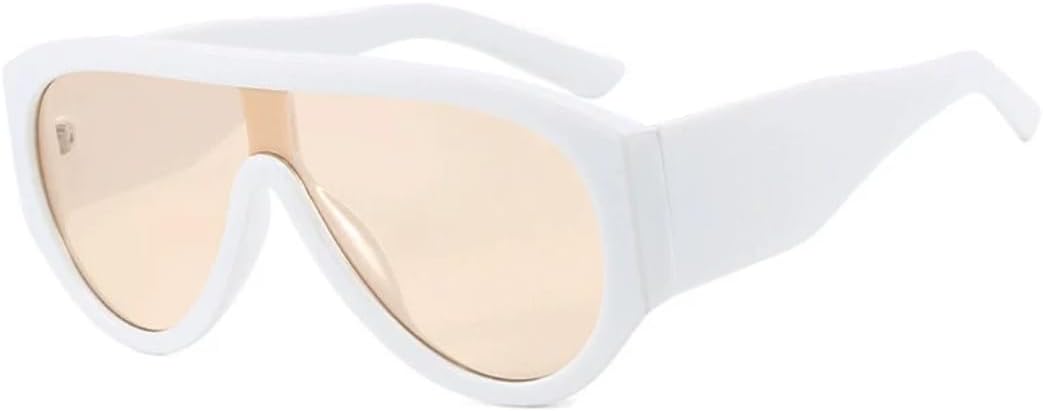 Солнцезащитные очки с защитой UV400 | Увеличенные цельные цветные линзы | Для женщин и мужчин | Для занятий спортом на открытом воздухе и вождения DSVIGF, White Champagne
Солнцезащитные очки с защитой UV400 | Увеличенные цельные цветные линзы | Для женщин и мужчин | Для занятий спортом на открытом воздухе и вождения DSVIGF, White Champagne