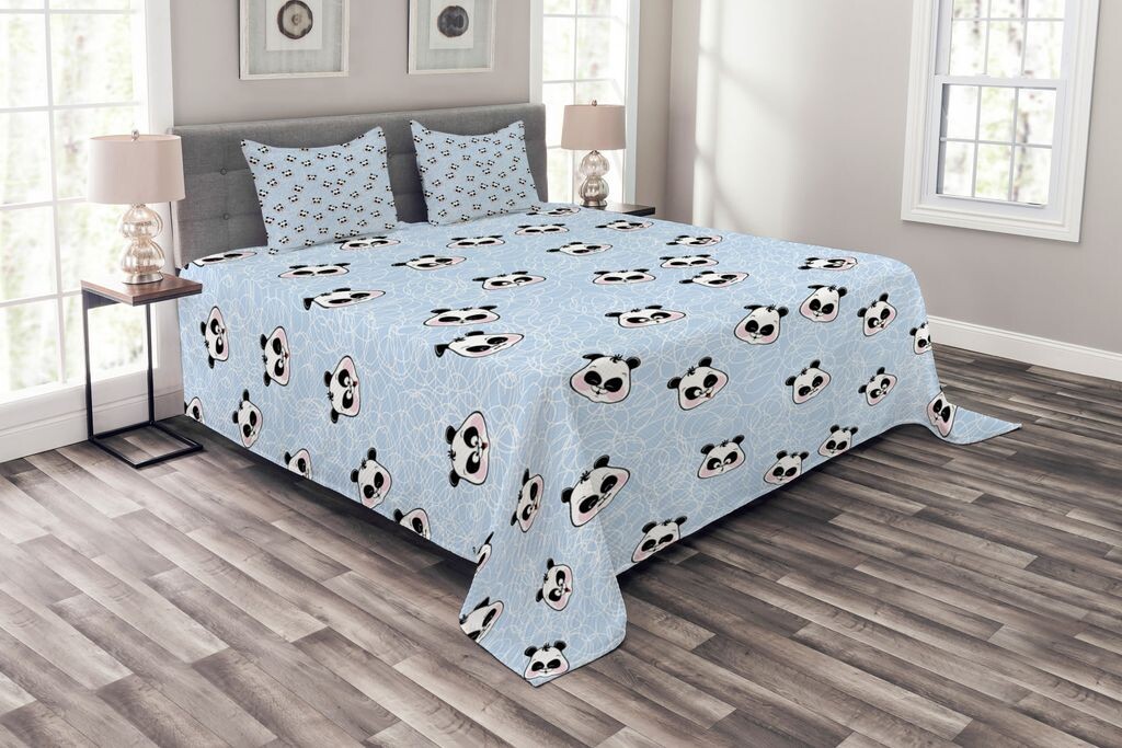Детский комплект покрывала ABAKUHAUS, забавный мультфильм Panda Baby, комплект с моющимися наволочками, для односпальных кроватей 264 x 220 см, синий черный
Детский комплект покрывала ABAKUHAUS, забавный мультфильм Panda Baby, комплект с моющимися наволочками, для односпальных кроватей 264 x 220 см, синий черный