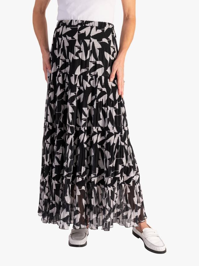 Геометрическая плиссированная макси-юбка chesca, Black/White
Геометрическая плиссированная макси-юбка chesca, Black/White