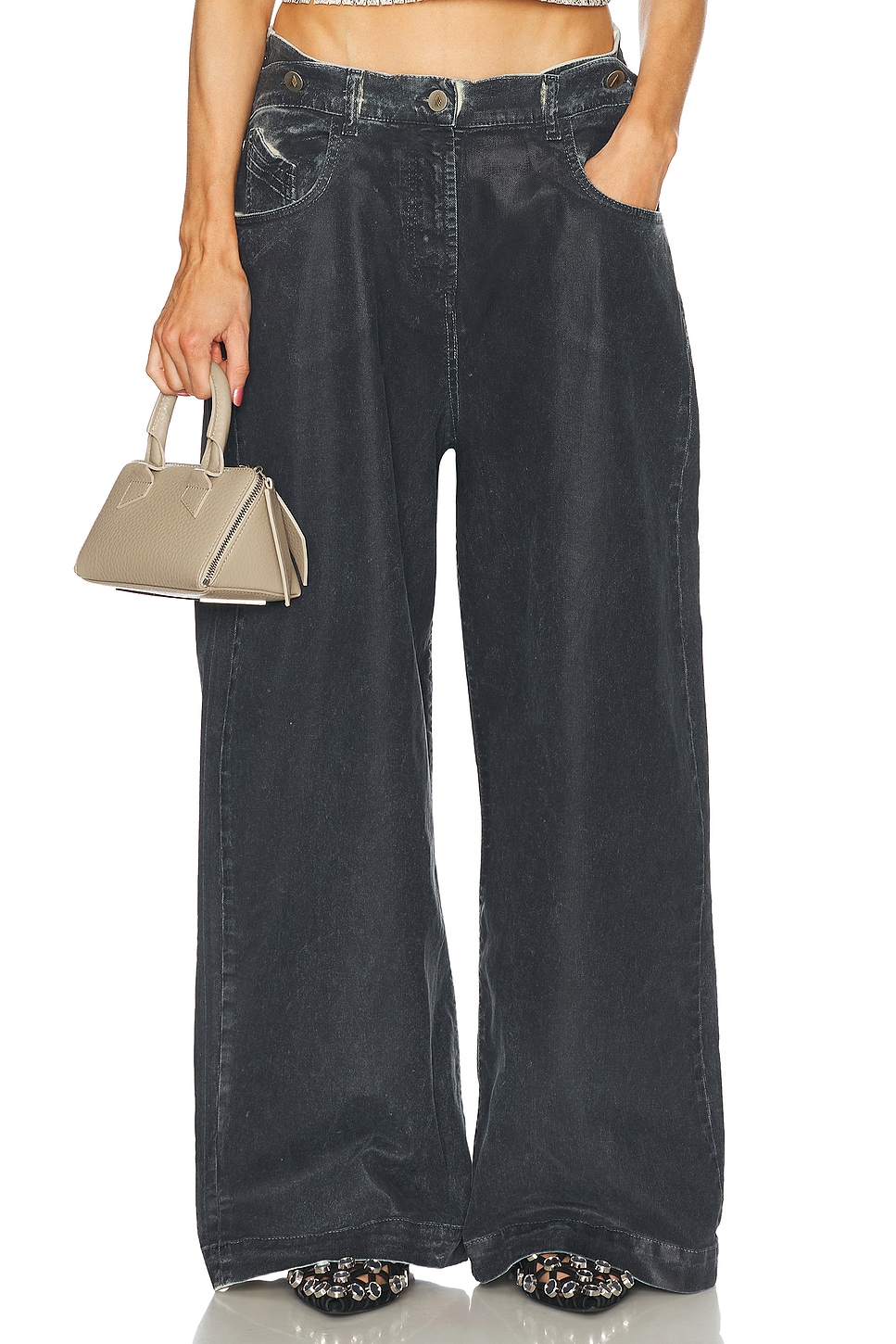 Длинные брюки The Attico, Navy Blue 
Длинные брюки The Attico, Navy Blue