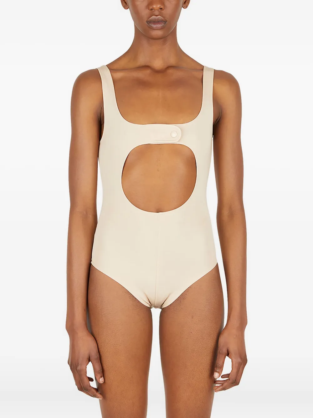 Боди с вырезом Courrèges, нейтральный
Боди с вырезом Courrèges, нейтральный
