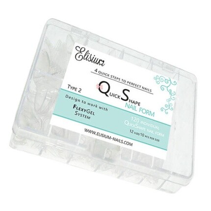 Формы для ногтей Quick Shape, тип 2, 120 шт., Elisium 
Формы для ногтей Quick Shape, тип 2, 120 шт., Elisium