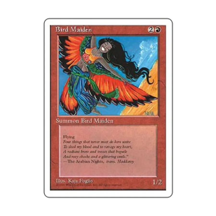 CCG Птичья дева (С), MTG - 4th Edition
CCG Птичья дева (С), MTG - 4th Edition