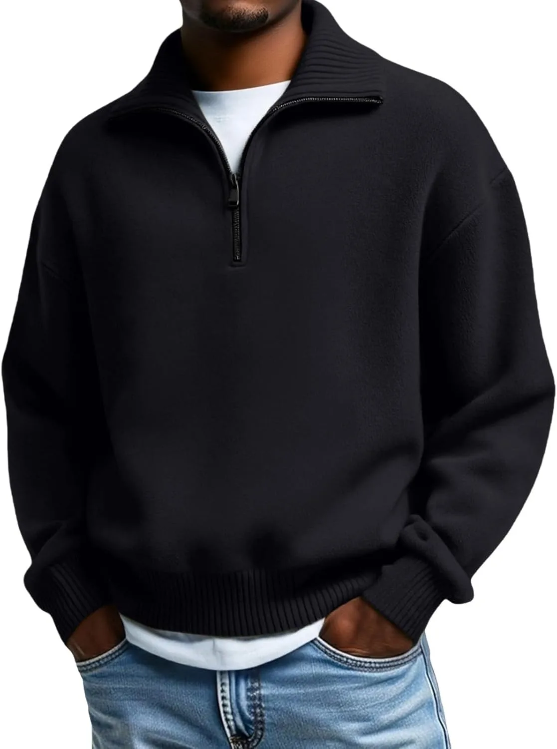 Кашемировый свитер Unisex Cozy Quarter Zip Mock Neck с длинным рукавом KGKLKAX
Кашемировый свитер Unisex Cozy Quarter Zip Mock Neck с длинным рукавом KGKLKAX