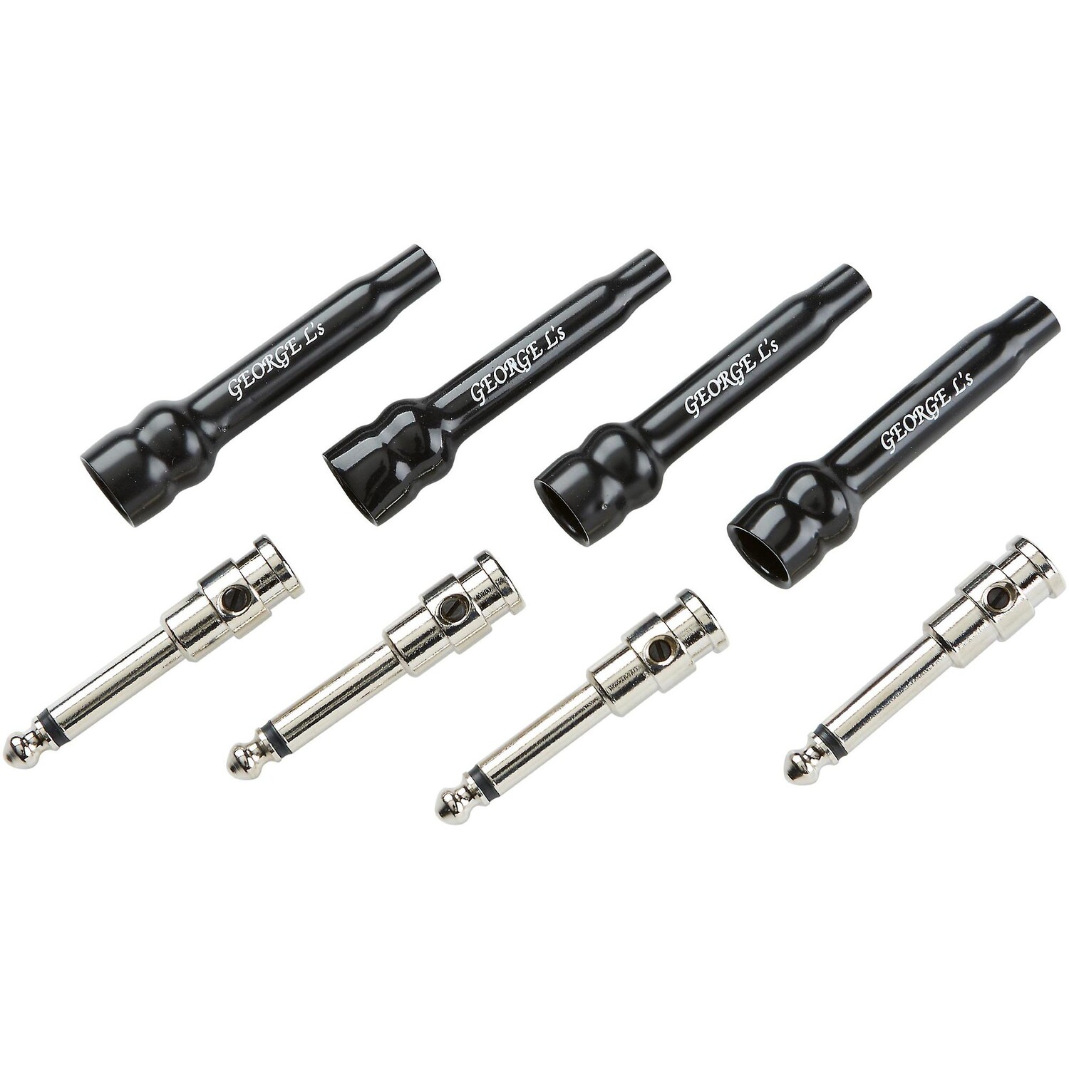 Прямые вилки и гильзы 1/4 дюйма George L's .155 (4 шт.)
Прямые вилки и гильзы 1/4 дюйма George L's .155 (4 шт.)