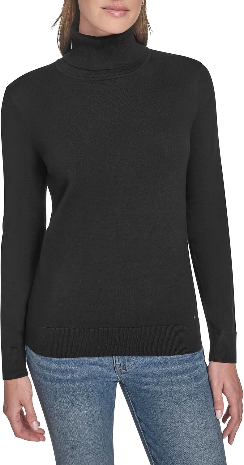 Женская легкая хлопковая водолазка Tommy Hilfiger, Black
Женская легкая хлопковая водолазка Tommy Hilfiger, Black